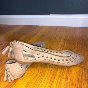 Women Beige Flats- Nicole brand ballet slippers